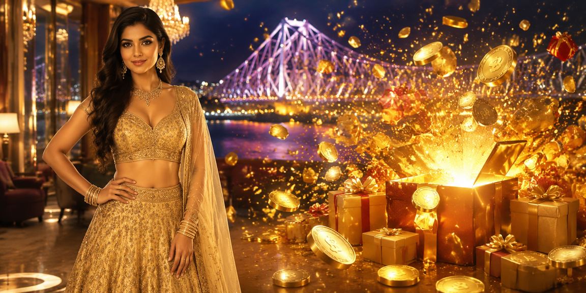 Kolkata cashback bonus celebration with traditional attire